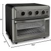 imageAir Fryer  Convection Toaster Oven by Cuisinart 71 Oven with Bake Grill Broil ampamp Warm Options Stainless Steel TOA60Black