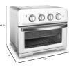 imageAir Fryer  Convection Toaster Oven by Cuisinart 71 Oven with Bake Grill Broil ampamp Warm Options Stainless Steel TOA60White