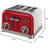 imageCuisinart 4 Slice Toaster Oven Metallic Red CPT180MRP1