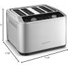imageCuisinart CPT415P1 Countdown Metal Toaster 2Slice Brushed Stainless4Slice