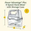 imageCuisinart HM70 Power Advantage 7Speed Hand Mixer SilverWhiteBrushed Chrome