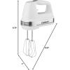 imageCuisinart HM70 Power Advantage 7Speed Hand Mixer SilverWhiteWhite