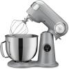 imageCuisinart SM50CO Precision Master 55Quart 12Speed Stand Mixer with Mixing Bowl Chefs Whisk Flat Mixing Paddle Dough Hook and Splash Guard with Pour Spout Blushing Coral ManualBrushed Chrome
