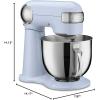 imageCuisinart SM50CO Precision Master 55Quart 12Speed Stand Mixer with Mixing Bowl Chefs Whisk Flat Mixing Paddle Dough Hook and Splash Guard with Pour Spout Blushing Coral ManualFrosted Blue