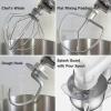 imageCuisinart SM50CO Precision Master 55Quart 12Speed Stand Mixer with Mixing Bowl Chefs Whisk Flat Mixing Paddle Dough Hook and Splash Guard with Pour Spout Blushing Coral ManualBrushed Chrome