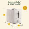 imageCuisinart Soho Collection 2Slice Toaster 7 Toaster Setting Defrost Reheat and Bagel Setting Convenient Rear Cord Storage Black CPT7BKTruffle