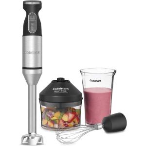 imageCuisinart Hand Blender Smart Stick 2Speed  Powerful ampamp Easy to Use Stick Immersion BlenderforShakes Smoothies Puree Baby Food Soups ampamp Sauces Silver CSB175SVP1Stainless Steel