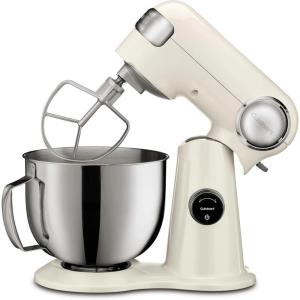 imageCuisinart SM50CO Precision Master 55Quart 12Speed Stand Mixer with Mixing Bowl Chefs Whisk Flat Mixing Paddle Dough Hook and Splash Guard with Pour Spout Blushing Coral ManualCream