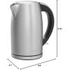 imageCuisinart Caskata PerfecTemp 17Liter Capacity Cordless 1500Watts for Fast Heat Up Stay Cool NonSlip Handle CPK17P1CKStainless Steel