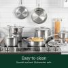 imageCuisinart 12 Piece Cookware Set MultiClad Pro Triple Ply Silver MCP12N12Piece