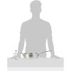imageCuisinart MCP3324HN MultiClad Pro Stainless 312Quart Saute with Helper and Cover Skillet 35Quart Saut Pan wHelper ampamp CoverSaut Pan wHelper  Cover