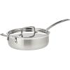 imageCuisinart MCP3324HN MultiClad Pro Stainless 312Quart Saute with Helper and Cover Skillet 35Quart Saut Pan wHelper ampamp CoverSaut Pan wHelper  Cover