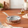 imageCuisinart MultiClad Pro 12quot wHelper Handle Skillet Inch Stainless SteelOpen Skillet