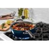 imageCuisinart Preferred Pan 4Pc Set  Stainless Steel 45 Qt MultiPurpose Pan wCover Steamer Slotted TurnerNouveau Navy