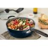 imageCuisinart Preferred Pan 4Pc Set  Stainless Steel 45 Qt MultiPurpose Pan wCover Steamer Slotted TurnerNouveau Navy