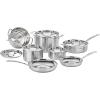 imageCuisinart 12 Piece Cookware Set MultiClad Pro Triple Ply Silver MCP12N12Piece