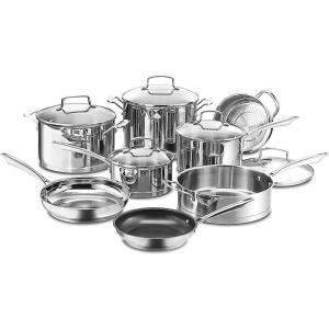 imageCuisinart 8913 13Piece Cookware Set ProfessionalSeries Stainless Steel