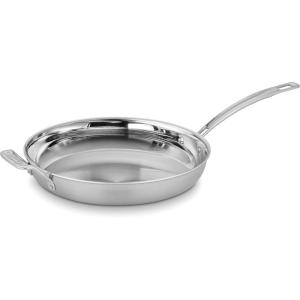 imageCuisinart MultiClad Pro 12quot wHelper Handle Skillet Inch Stainless SteelSkillet wHelper
