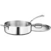imageCuisinart FCT3328H French Classic TriPly Stainless 512Quart Saute Pan with Helper Handle and Cover
