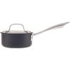 imageCuisinart GG1914 GreenGourmet HardAnodized Nonstick 1Quart Saucepan with Cover BlackStainless1 Quarts