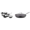 imageCuisinart GG1914 GreenGourmet HardAnodized Nonstick 1Quart Saucepan with Cover BlackStainless12Piece