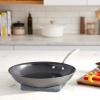 imageCuisinart GG3330H 55Quart Saute Pan with Helper Handle and Cover GreenGourmet Black12Inch