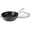 imageCuisinart GG3330H 55Quart Saute Pan with Helper Handle and Cover GreenGourmet Black12Inch