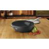 imageCuisinart GG3330H 55Quart Saute Pan with Helper Handle and Cover GreenGourmet Black12Inch