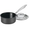 imageCuisinart GG1914 GreenGourmet HardAnodized Nonstick 1Quart Saucepan with Cover BlackStainless1 Quarts