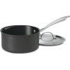 imageCuisinart GG1914 GreenGourmet HardAnodized Nonstick 1Quart Saucepan with Cover BlackStainless2 Quarts