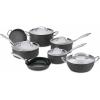 imageCuisinart GG3330H 55Quart Saute Pan with Helper Handle and Cover GreenGourmet Black12Piece