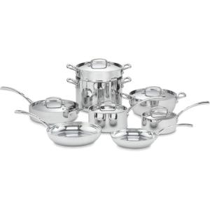 imageCuisinart FCT13 13Piece Cookware Set French Classic TriPly Silver13Piece