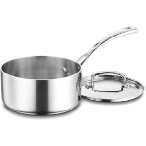 imageCuisinart French Classic TriPly Stainless 2Quart Saucepot with CoverStainless Steel