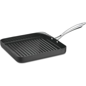 imageCuisinart GG3330H 55Quart Saute Pan with Helper Handle and Cover GreenGourmet Black11Inch