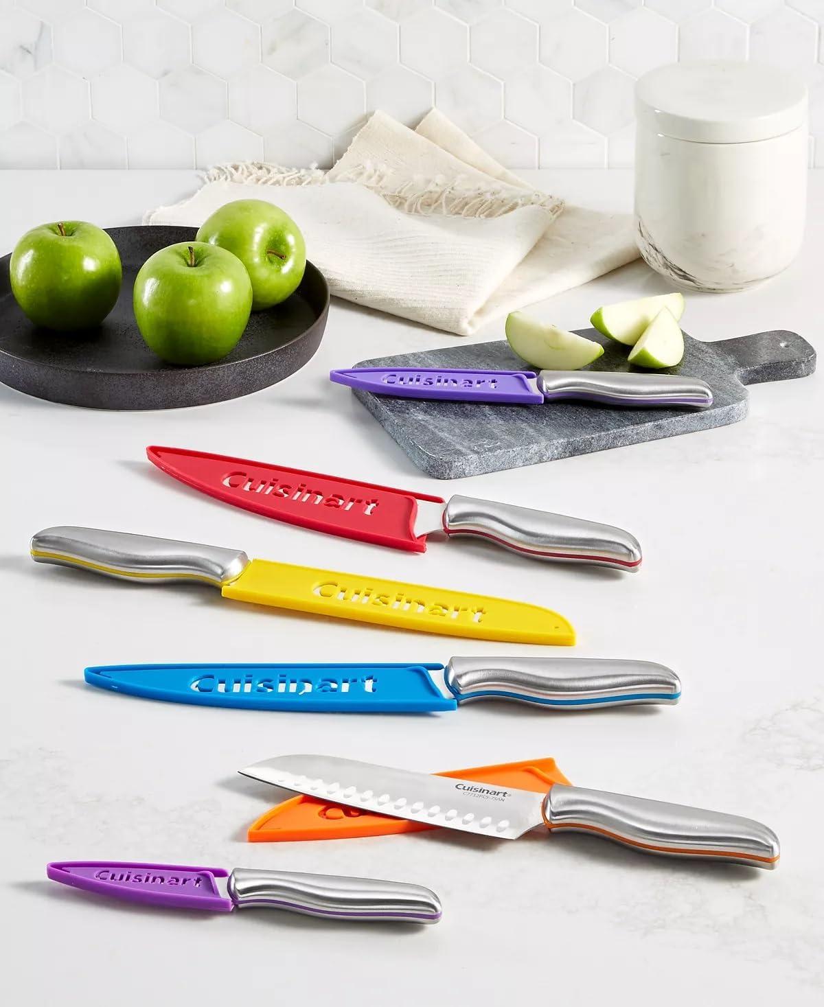 imageCuisinart C77CR10P 10pc Stainless Steel ColorCore Color Rivet Set with Blade GuardsStainless Steel Color