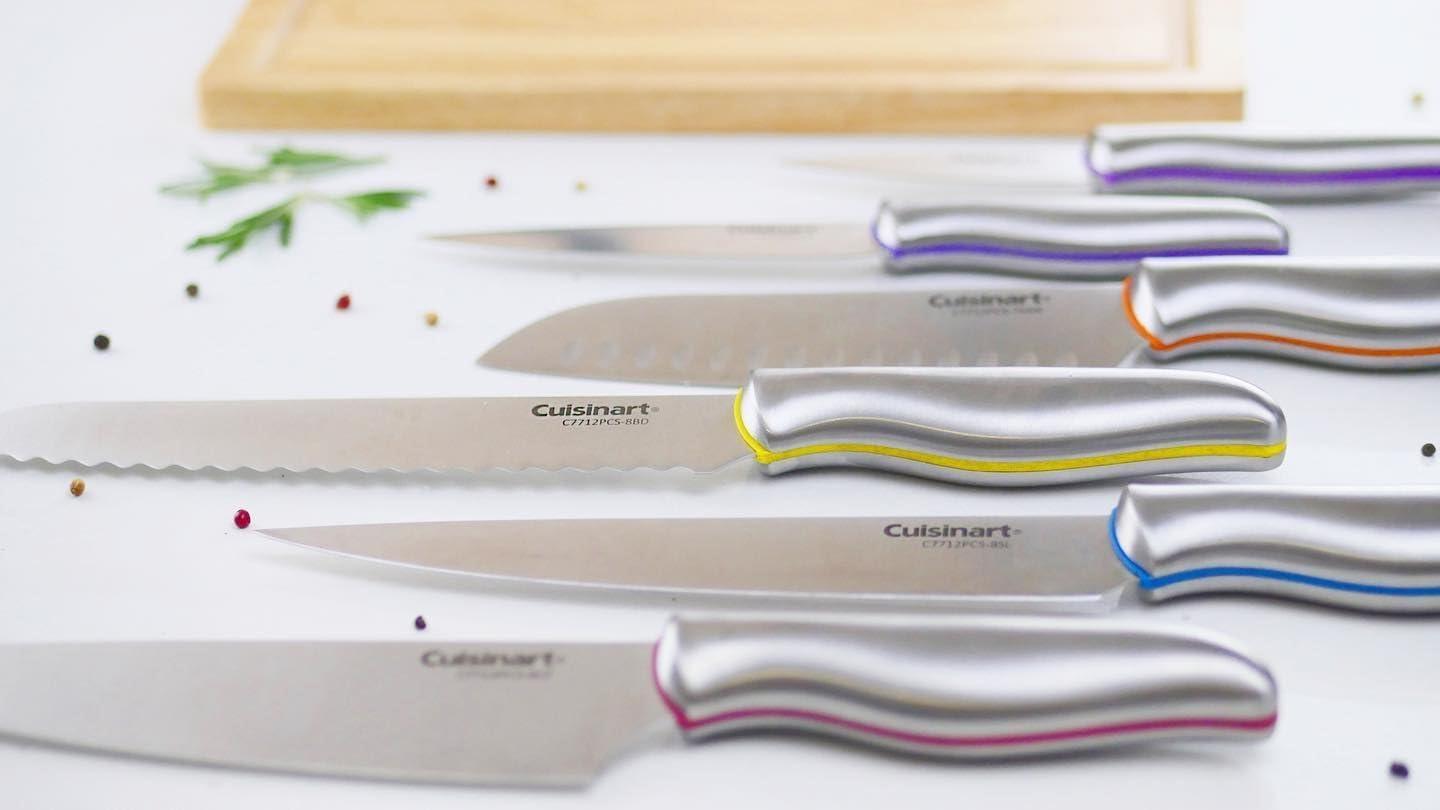 imageCuisinart C77CR10P 10pc Stainless Steel ColorCore Color Rivet Set with Blade GuardsStainless Steel Color