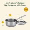 imageCuisinart 1 Quart Saucepan wCover Chefs Classic Stainless Steel Cookware Collection 71914