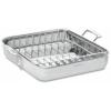 imageCuisinart 16Inch Roaster Chefs Classic Rectangular Roaster with Rack Stainless Steel 711716URP1Stainless Steel