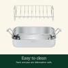 imageCuisinart 16Inch Roaster Chefs Classic Rectangular Roaster with Rack Stainless Steel 711716URP1Stainless Steel