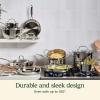 imageCuisinart 17Piece Cookware Set Chefs Classic Steel Collection 7717N