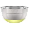imageCuisinart 3Piece Stainless Steel Mixing Bowls with Nonslip Base 15qt 3qt ampamp 5qt3Piece