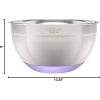 imageCuisinart 3Piece Stainless Steel Mixing Bowls with Nonslip Base 15qt 3qt ampamp 5qt3Piece