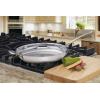 imageCuisinart 42230H Contour Stainless 12Inch Open Skillet with Helper Handle SilverSilver