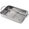 imageCuisinart 711714RR 14Inch ChefsClassic CookwareCollection Lasagna Pan wStainless Roasting Rack Stainless Steel