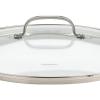 imageCuisinart 712228CG Chefs Classic Stainless 2Piece Glass Lid Set9quot ampamp 11quot Glass covers