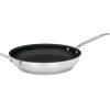 imageCuisinart 72218NS Chefs Classic Stainless Nonstick 7Inch Open Skillet SilverStainless Steel