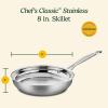 imageCuisinart 72236H Chefs Classic 14Inch Helper Handle Skillet Stainless SteelStainless Steel