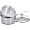 imageCuisinart 7735CG Chefs Classic Brushed Stainless 3Piece 3Quart Steamer Set with Pan
