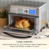 imageCuisinart Air Fryer Toaster Oven Digital Display 1800 Watt Air Fryer Toaster Oven Combo with Adjustable Temperature and Controls Stainless Steel Small Kitchen Appliance TOA65Silver06 cu ft interior