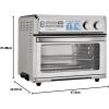 imageCuisinart Air Fryer Toaster Oven Digital Display 1800 Watt Air Fryer Toaster Oven Combo with Adjustable Temperature and Controls Stainless Steel Small Kitchen Appliance TOA65Silver095 cu ft interior